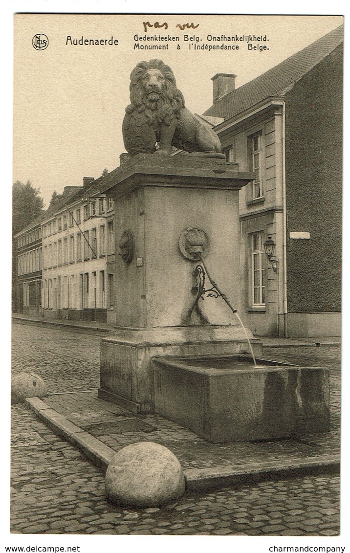 Audenarde - Oudenaarde - Gedenkteeken Belg. Onafhankelijkheld / Monument à L'Indépendance Belge - 2 Scans - Oudenaarde