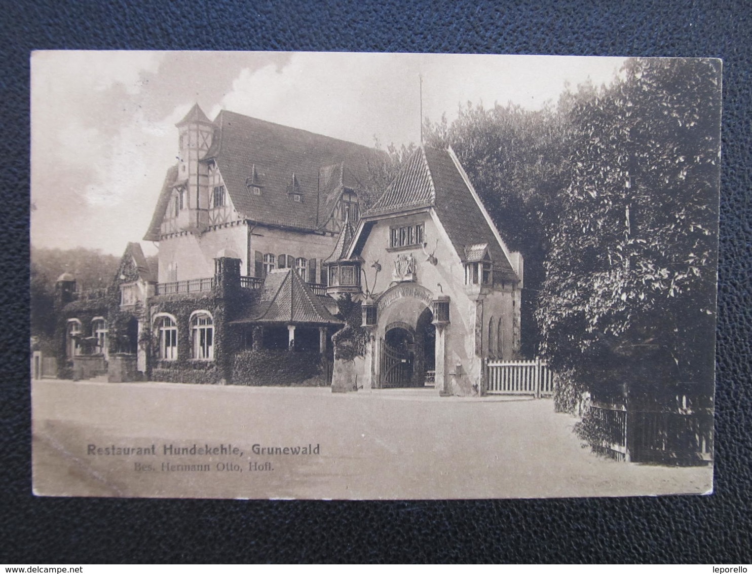 AK BERLIN GRUNEWALD Restaurant Hundekehle 1914  ///  D*36479 - Grunewald