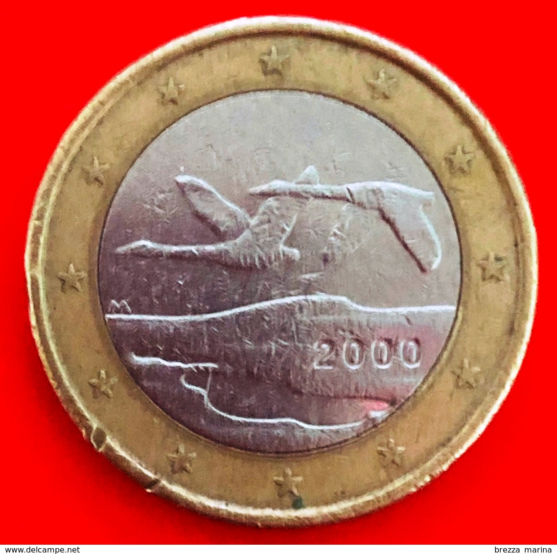 FINLANDIA - 2000 - Moneta - Due Cigni In Volo - Euro - 1.00 - Finlandia