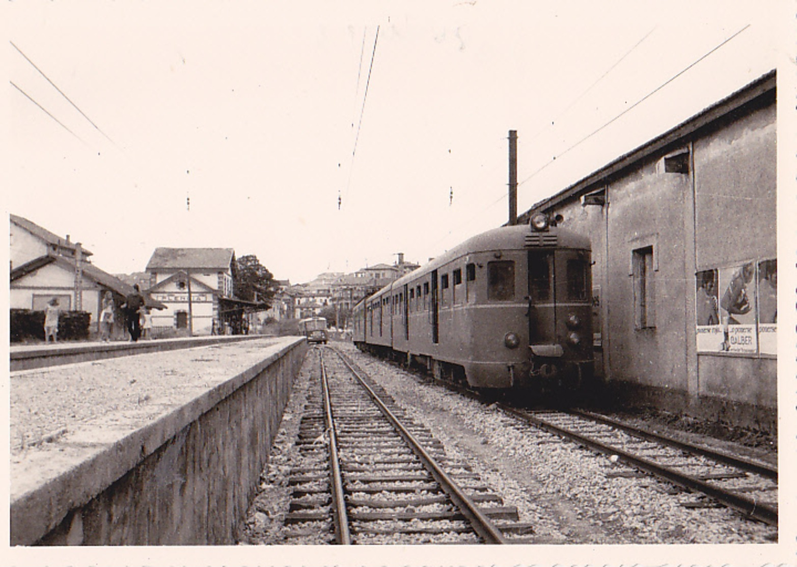 Photo D'époque: Train En Gare De PLENCIA - Vizcaya (Bilbao)