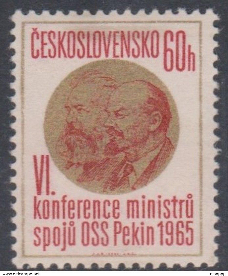 Czechoslovakia Scott 1325 1965 6th Congress Postal Ministers, Mint Never Hinged - Unused Stamps