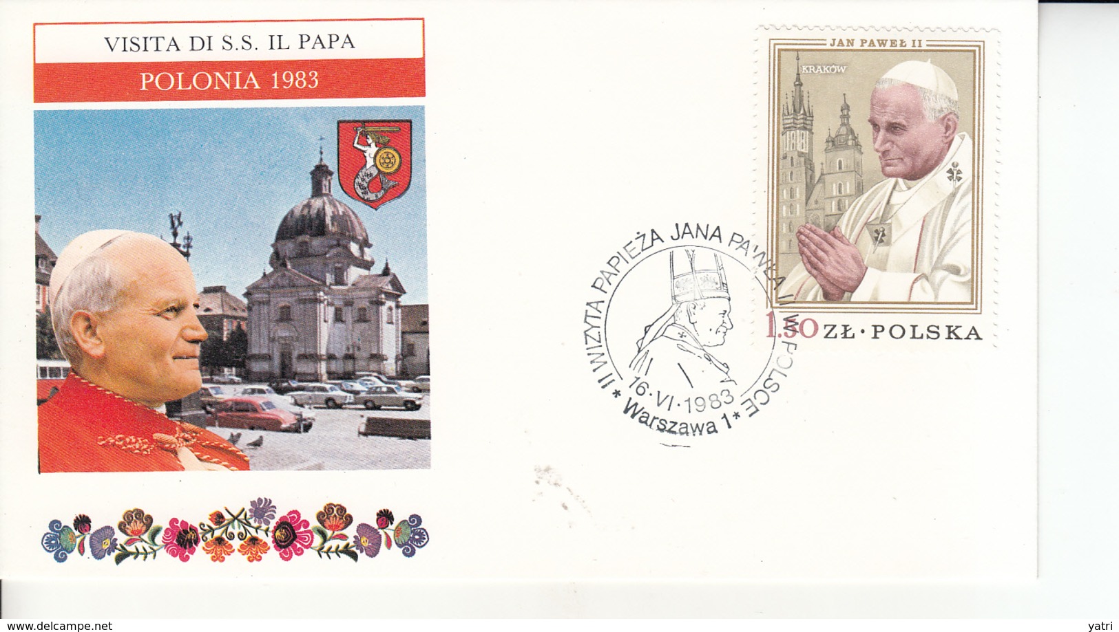 Polonia (1983) - Viaggio Di Papa Giovanni Paolo II - Storia Postale