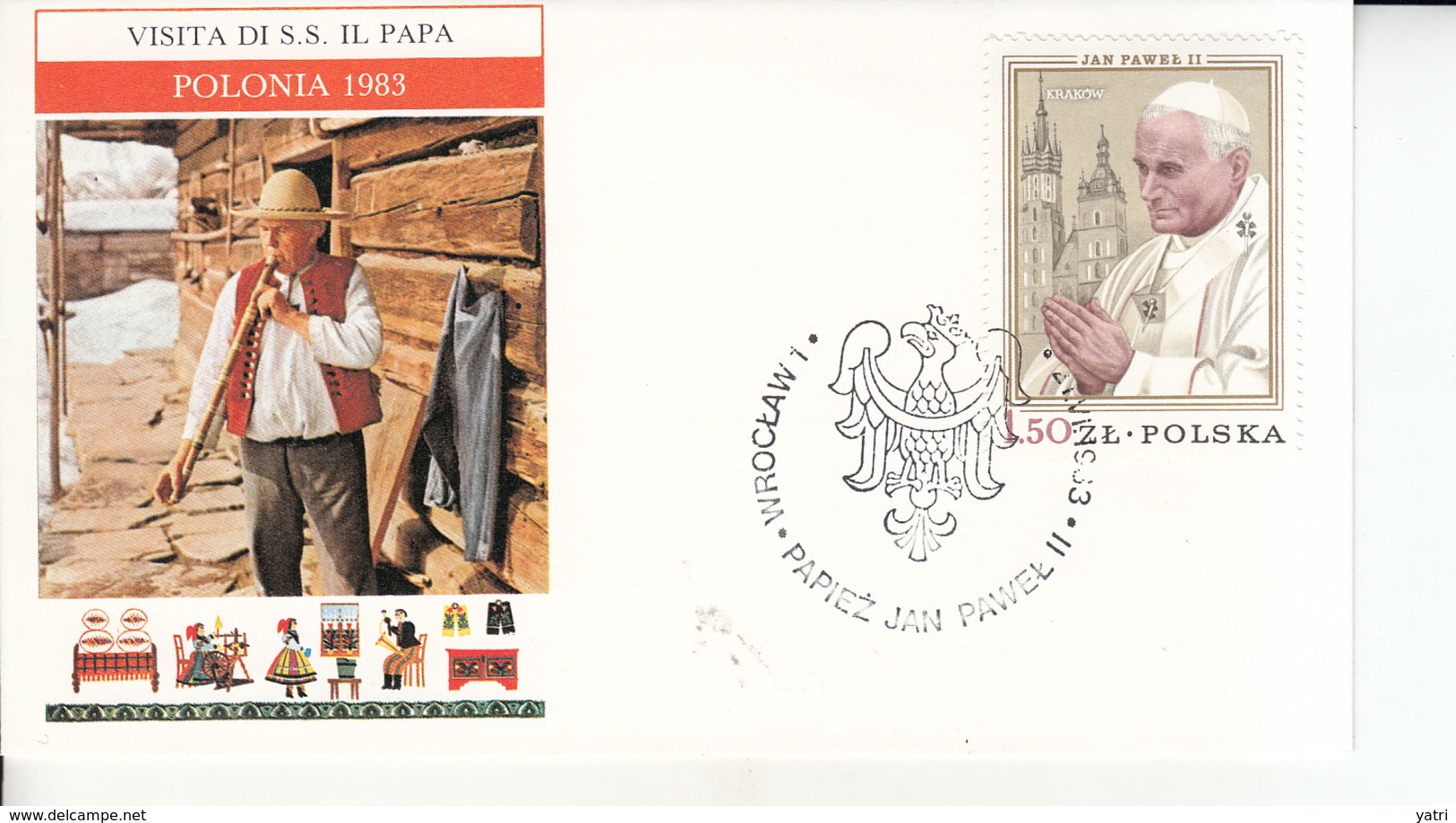 Polonia (1983) - Viaggio Di Papa Giovanni Paolo II - Storia Postale