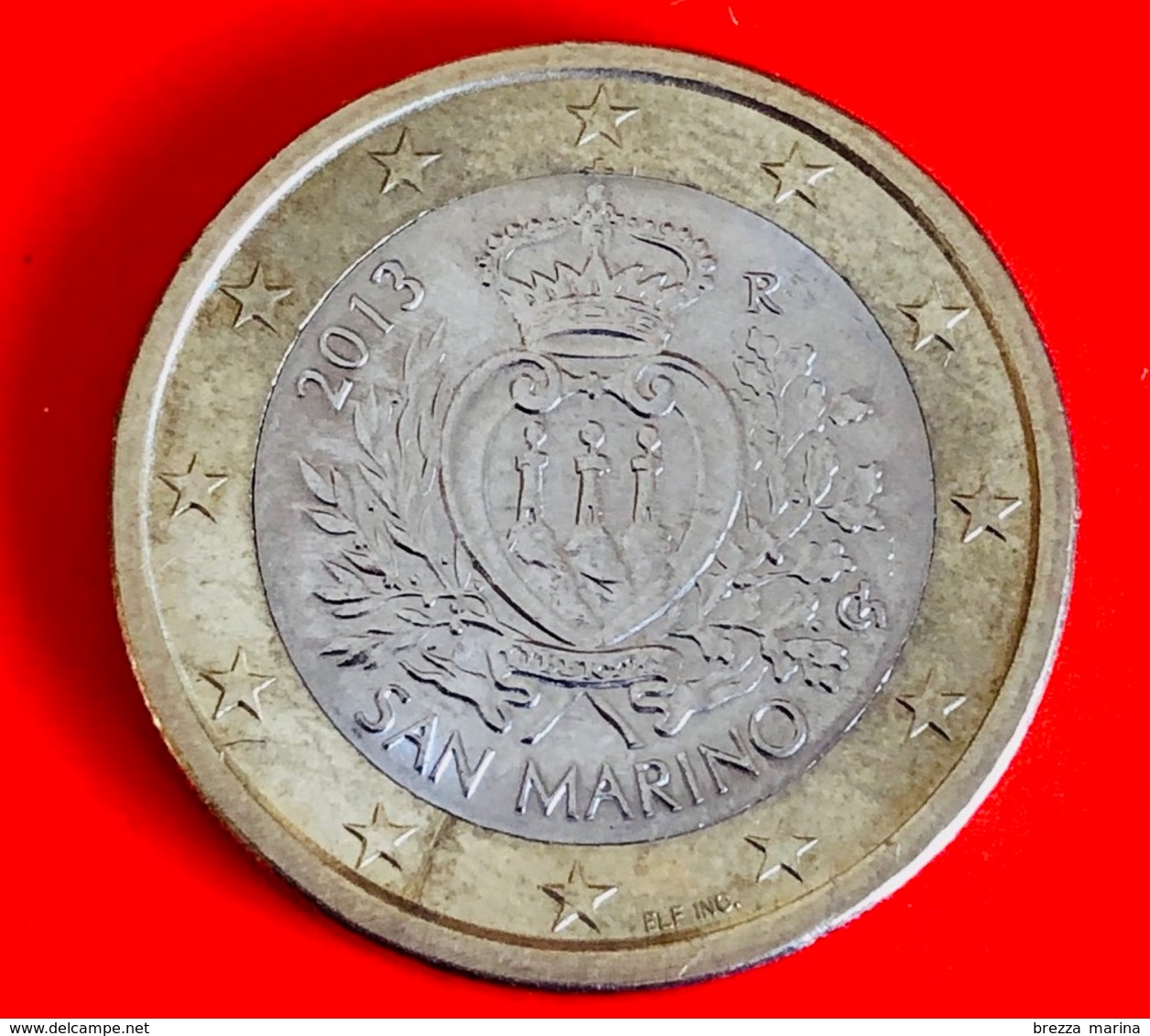 SAN MARINO - 2013 - Moneta - Stemma Ufficiale Della Repubblica - Euro - 1.00 - San Marino