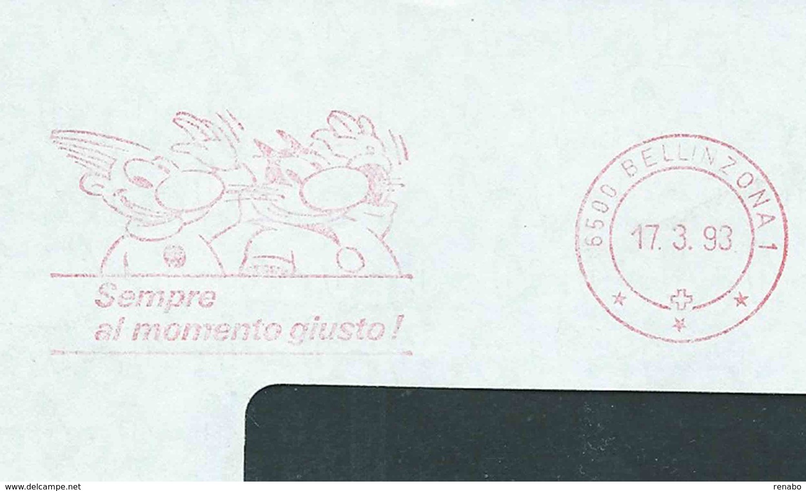 Switzerland, Svizzera, Schweiz, Suisse 1993; Le Chat' De Geluck , Cancellation EMA. Busta Anteriore. - Gatos Domésticos