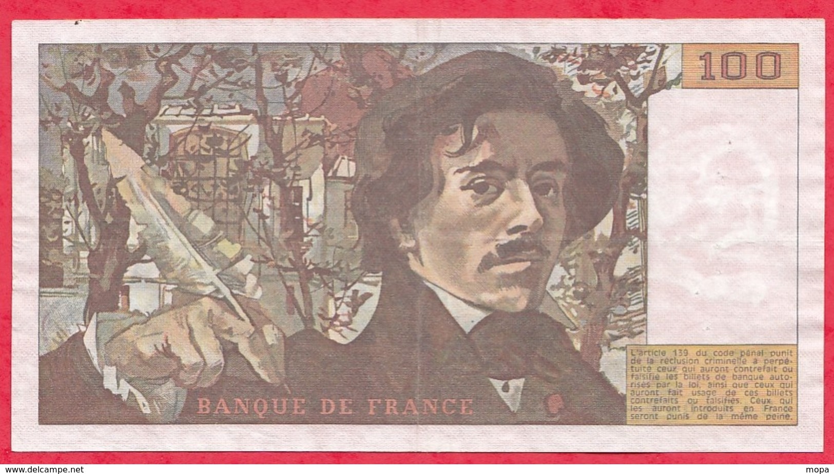 100 Francs "Delacroix" 1978 ------F/TTB---Série H.5 - 100 F 1978-1995 ''Delacroix''