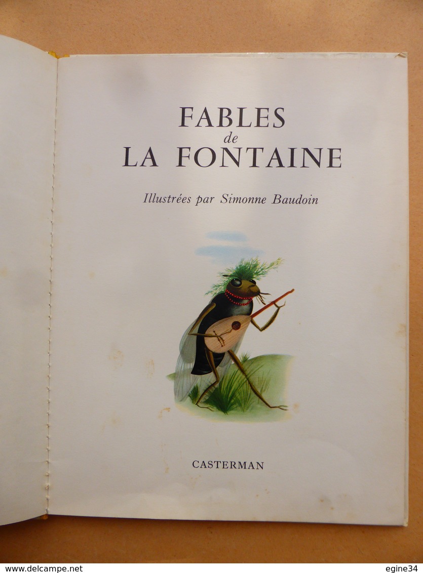 Enfantina - Editions Casterman - Fables De La Fontaine - Illustrées Par Simonne Baudoin - 1955 - Casterman