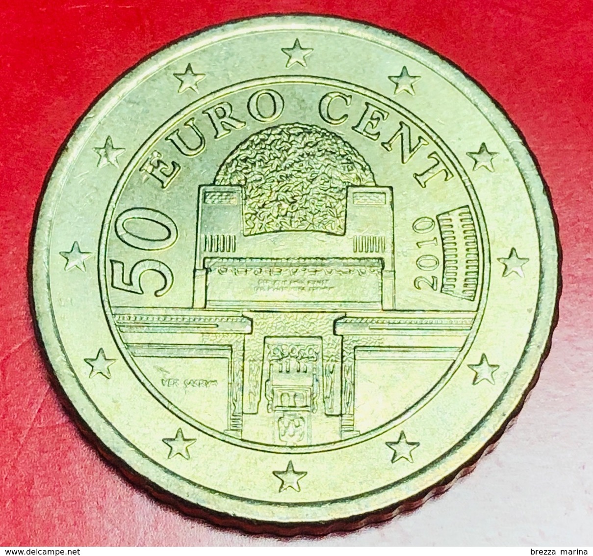 AUSTRIA - 2010 - Moneta - Palazzo Della Secessione A Vienna - Euro - 0.50 - Austria