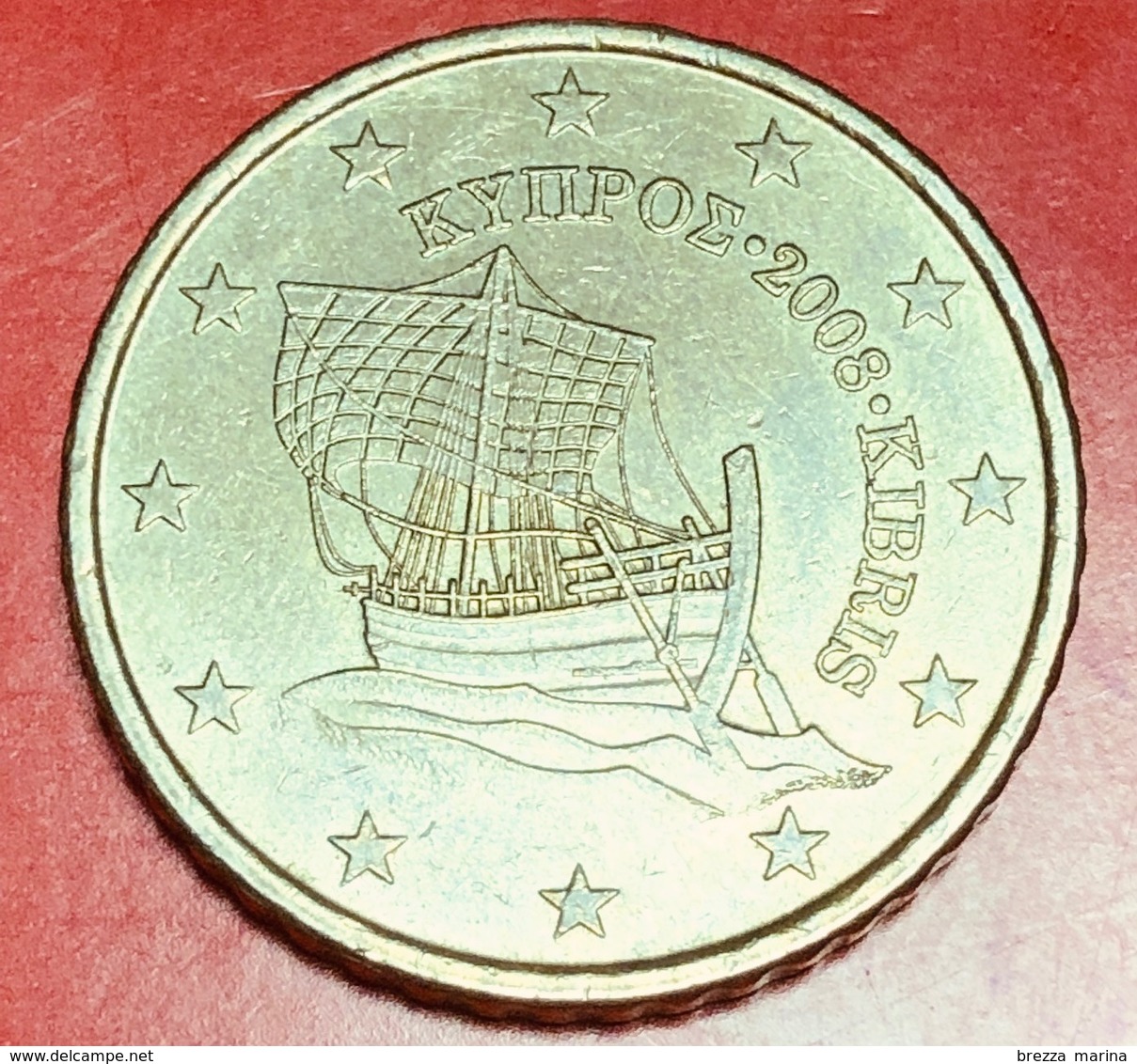 CIPRO - 2008 - Moneta - Nave Di Kyrenia - Euro - 0.50 - Cipro