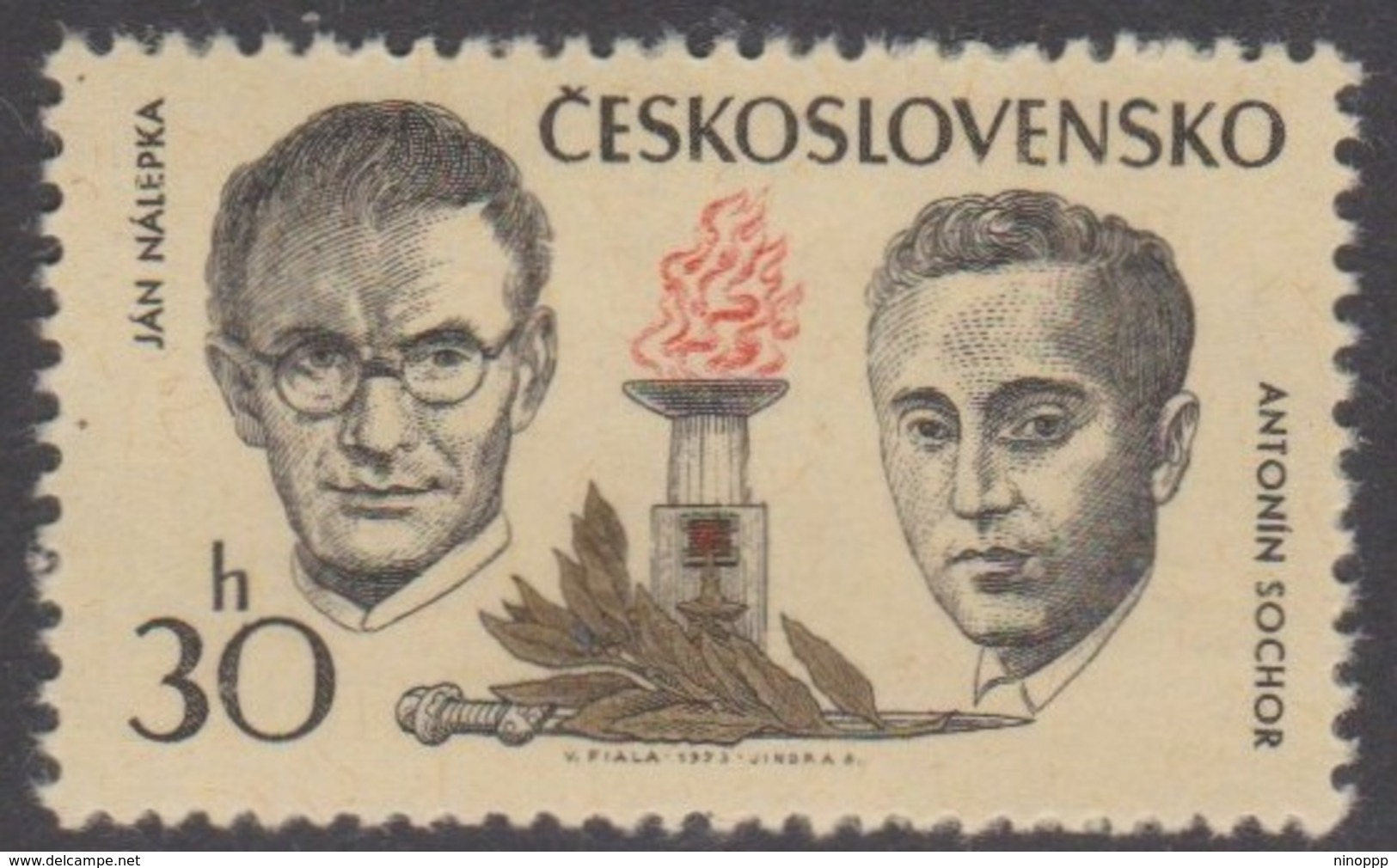Czechoslovakia Scott 1868 1973 Capt Jan Nalepka, Mint Never Hinged - Unused Stamps