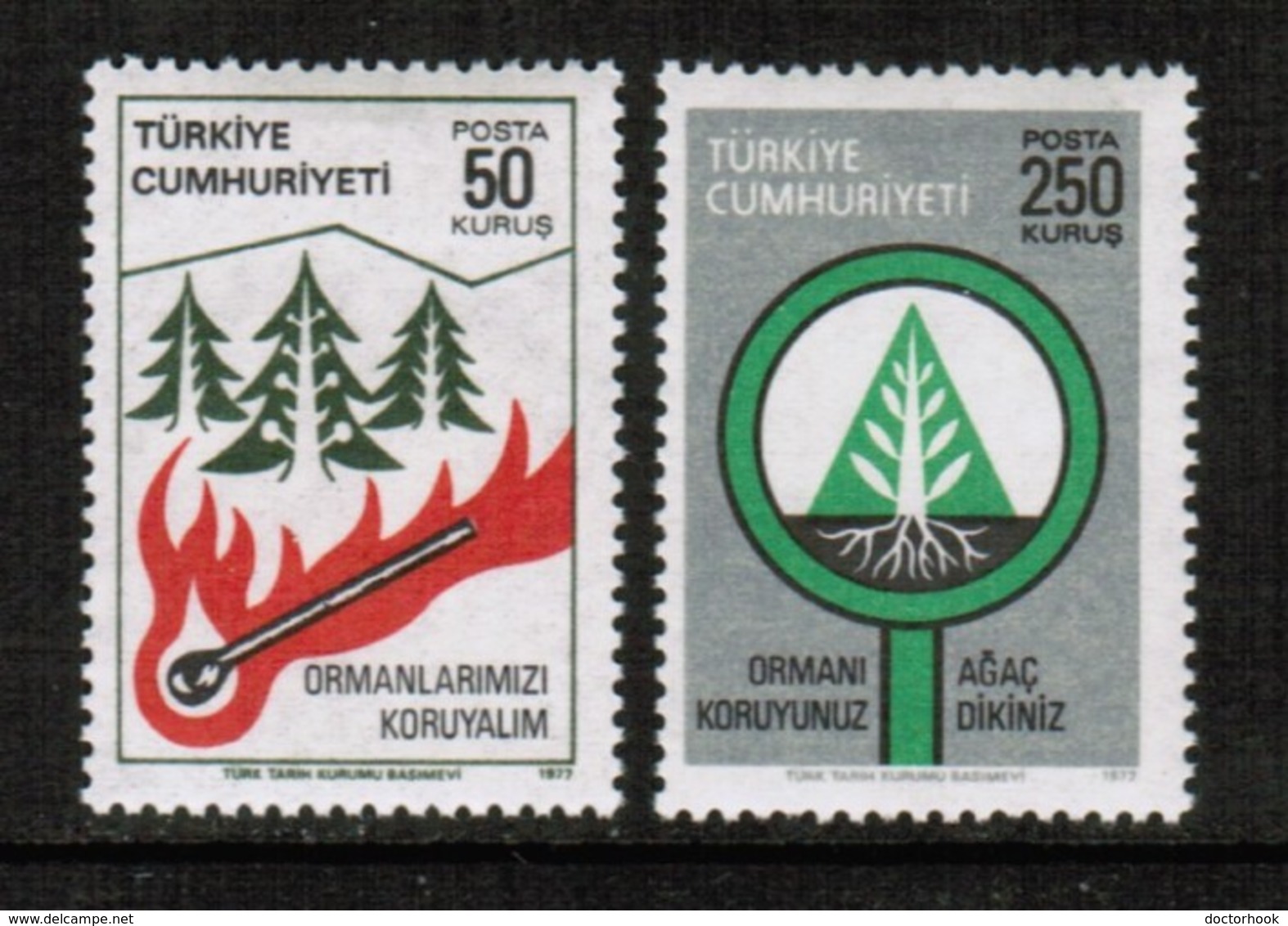 TURKEY  Scott # 2083-4* VF MINT LH (Stamp Scan # 450) - Unused Stamps