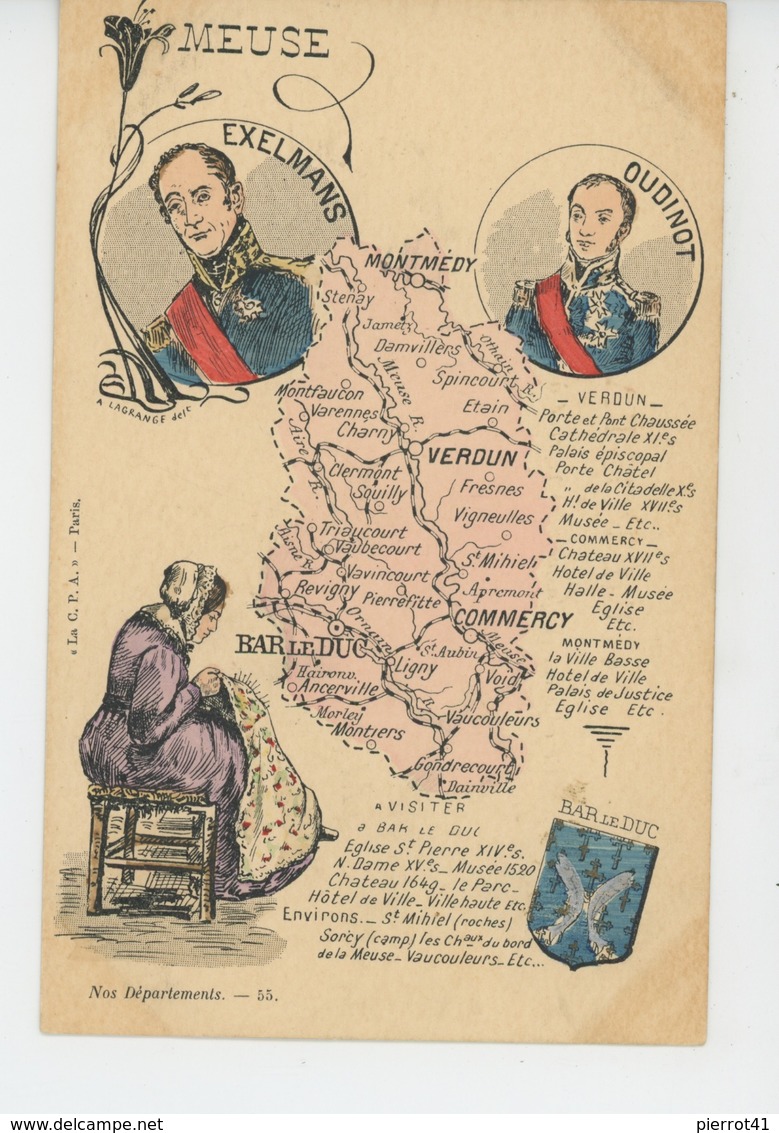 MEUSE - LE DEPARTEMENT DE LA MEUSE - BAR LE DUC - Portrait De EXELMANS Et OUDINOT - Autres & Non Classés