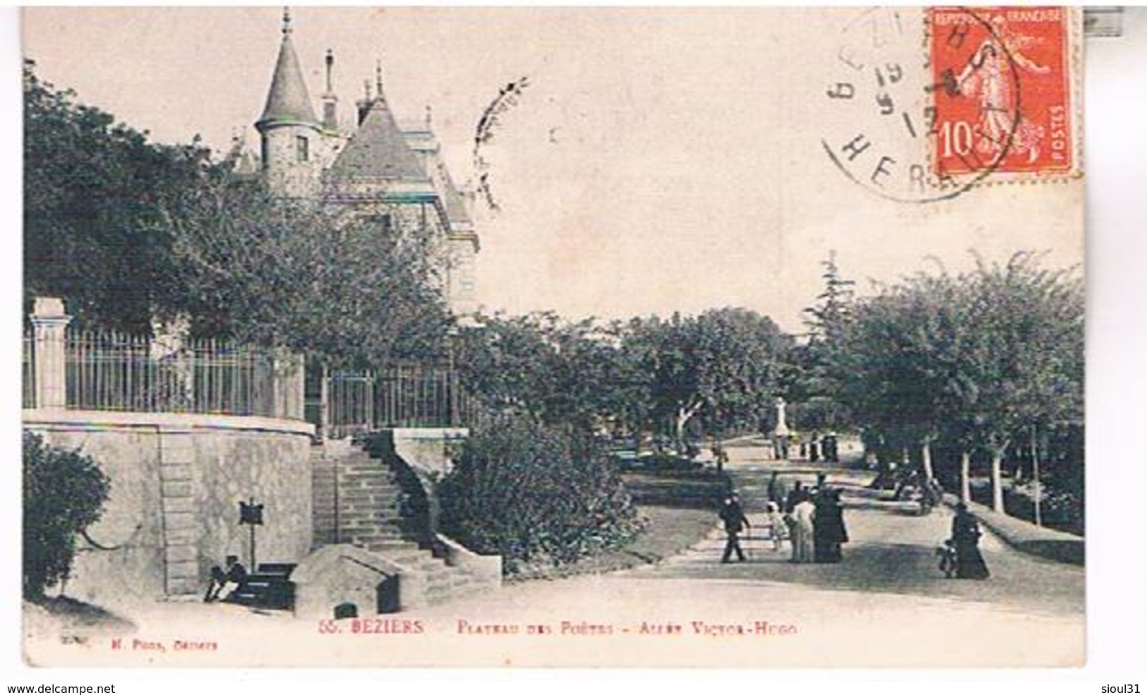 34 BEZIERS  PLATEAU DES POETES  ALLEE VICTOR  HUGO   TBE      HE188 - Beziers