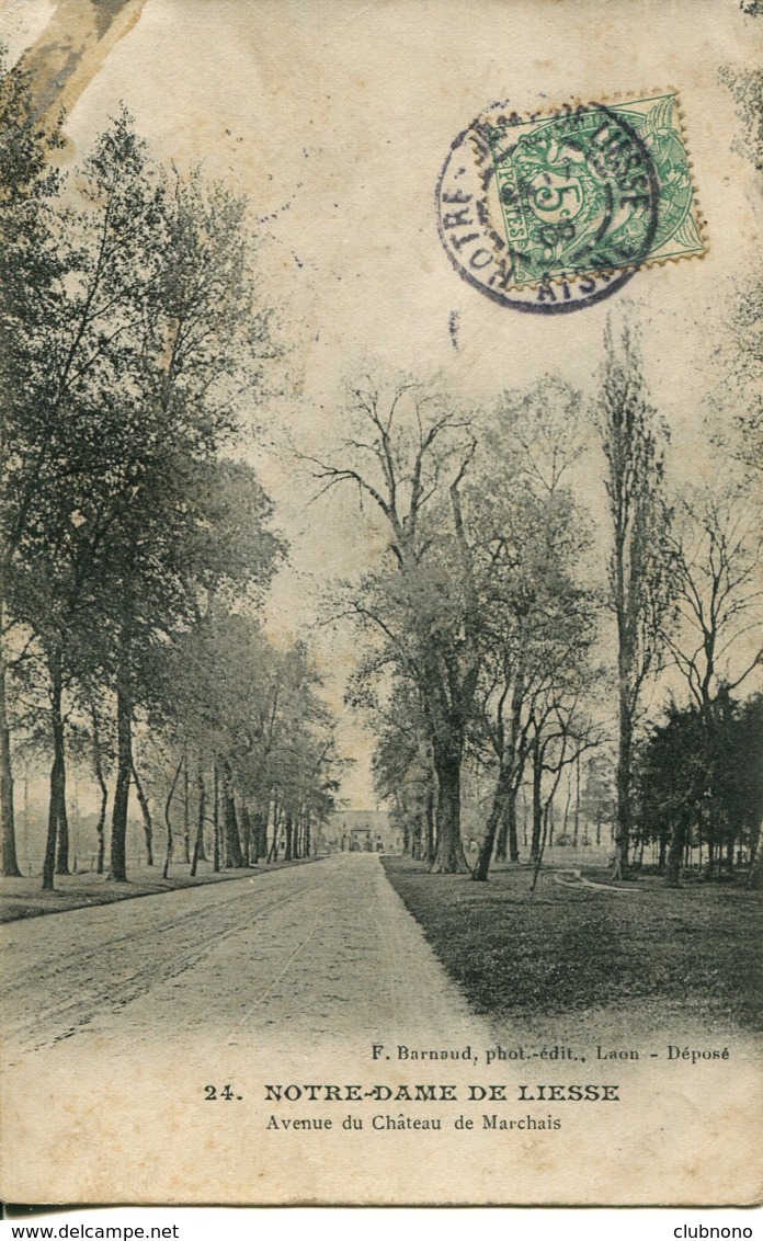 CPA -  NOTRE-DAME-DE-LIESSE - AVENUE DU CHATEAU DE MARCHAIS - Autres & Non Classés