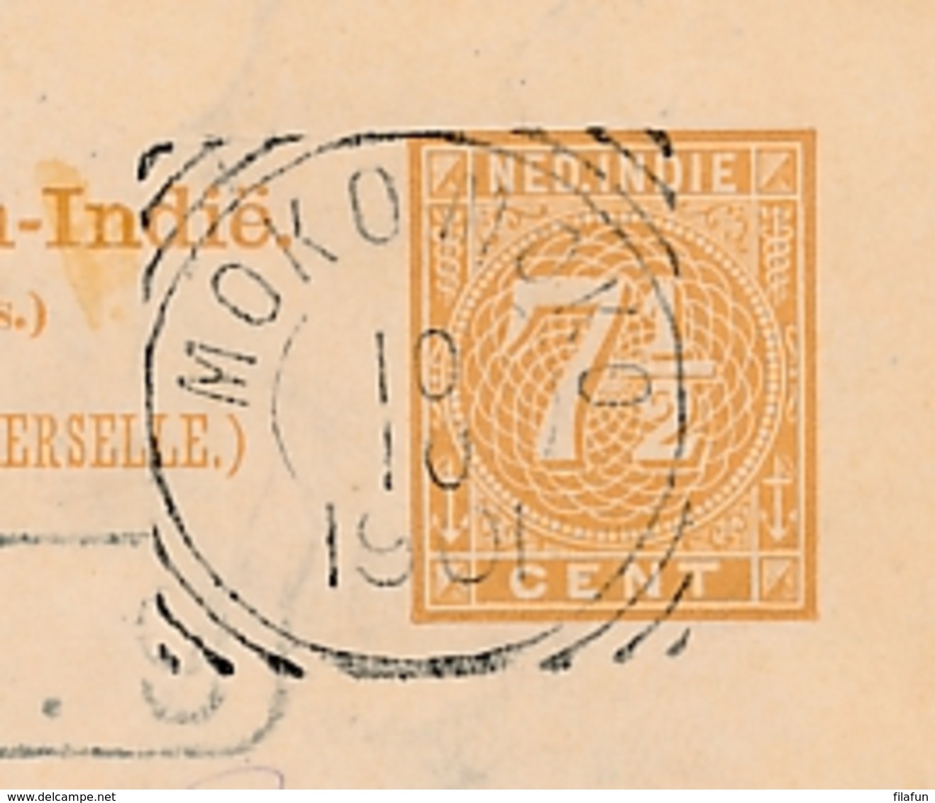 Nederlands Indië - 1901 - 7,5 Cent Briefkaart Van VK MOKOMOKO Naar Den Haag / Nederland - Nederlands-Indië