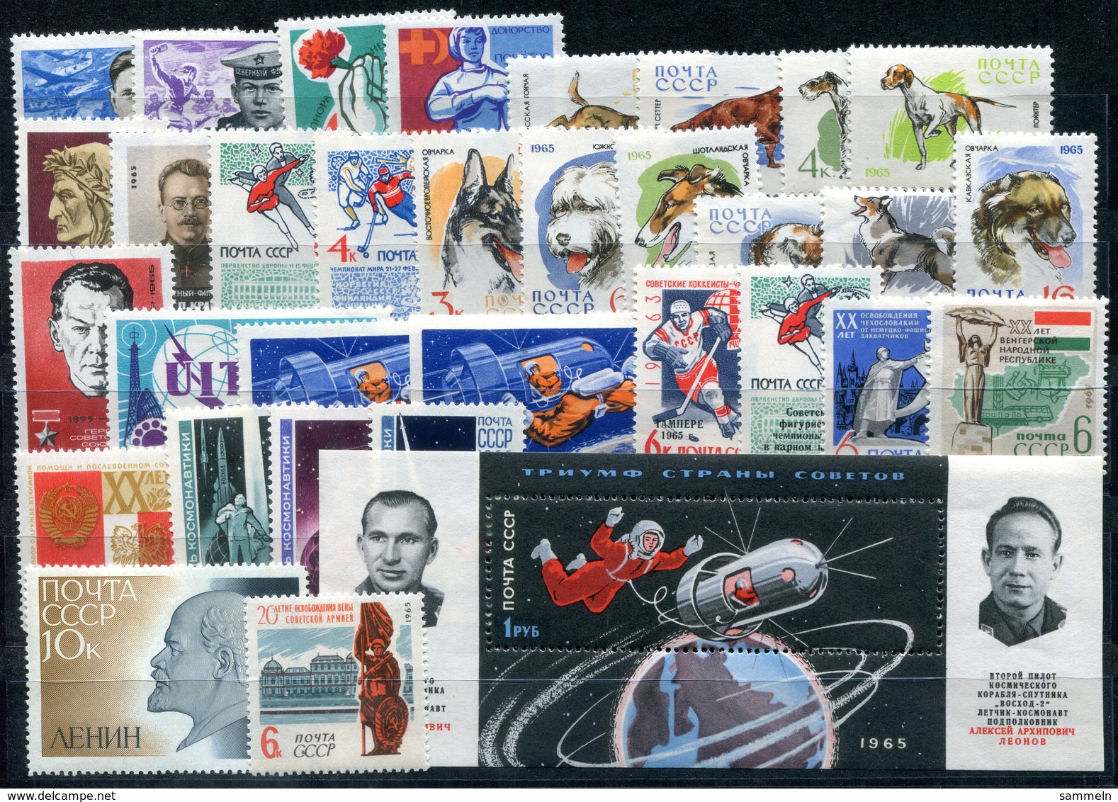 4381 - SOWJETUNION - Jahrgang 1965 Kpl. Postfrisch - Year 1965 Complete In Mnh UdSSR - Full Years