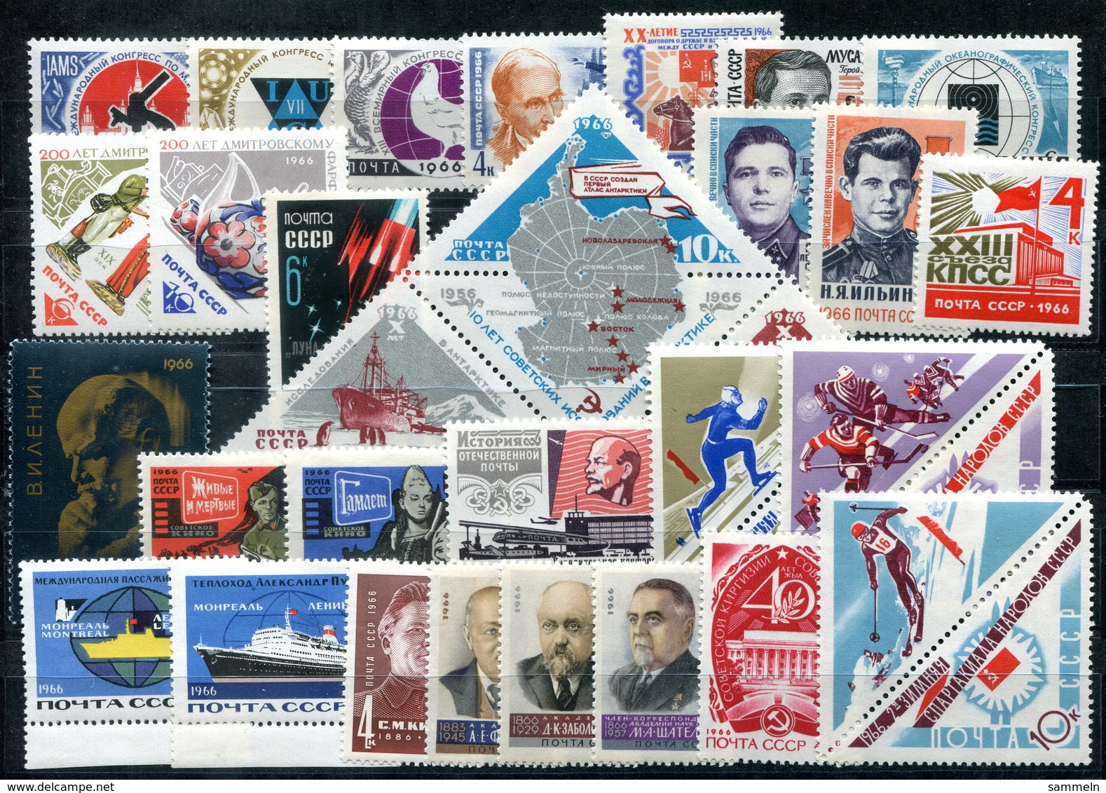 4382 - SOWJETUNION - Jahrgang 1966 Kpl. Postfrisch - Year 1966 Complete In Mnh UdSSR - Ganze Jahrgänge