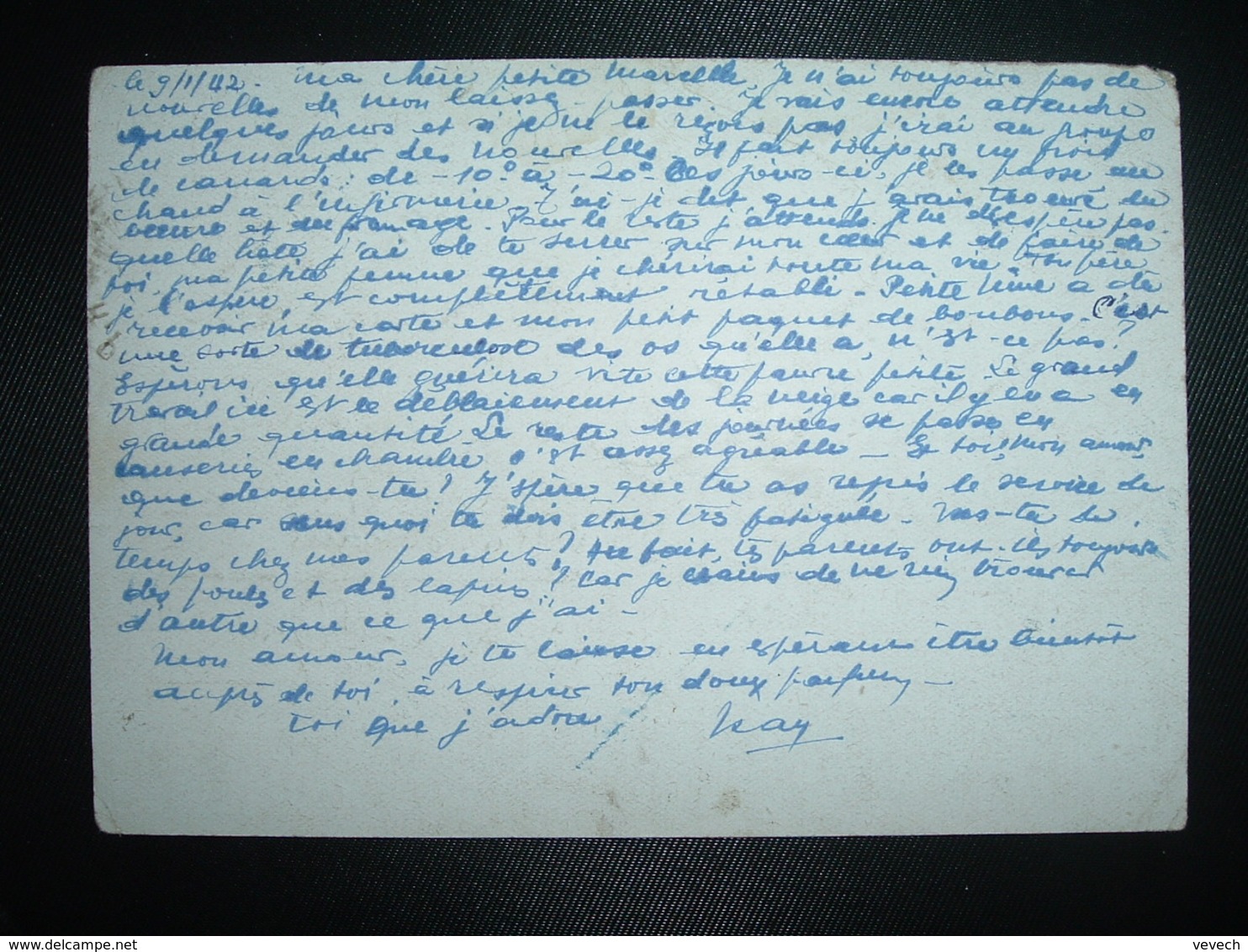 CP EP PETAIN 80c OBL.10-2 42 ST ETIENNE RP LOIRE (42) COLINMAIRE RAY 404 RADCA 246e Bie ST JEAN DE BONNEFONDS à HOSPICE - Guerre De 1939-45