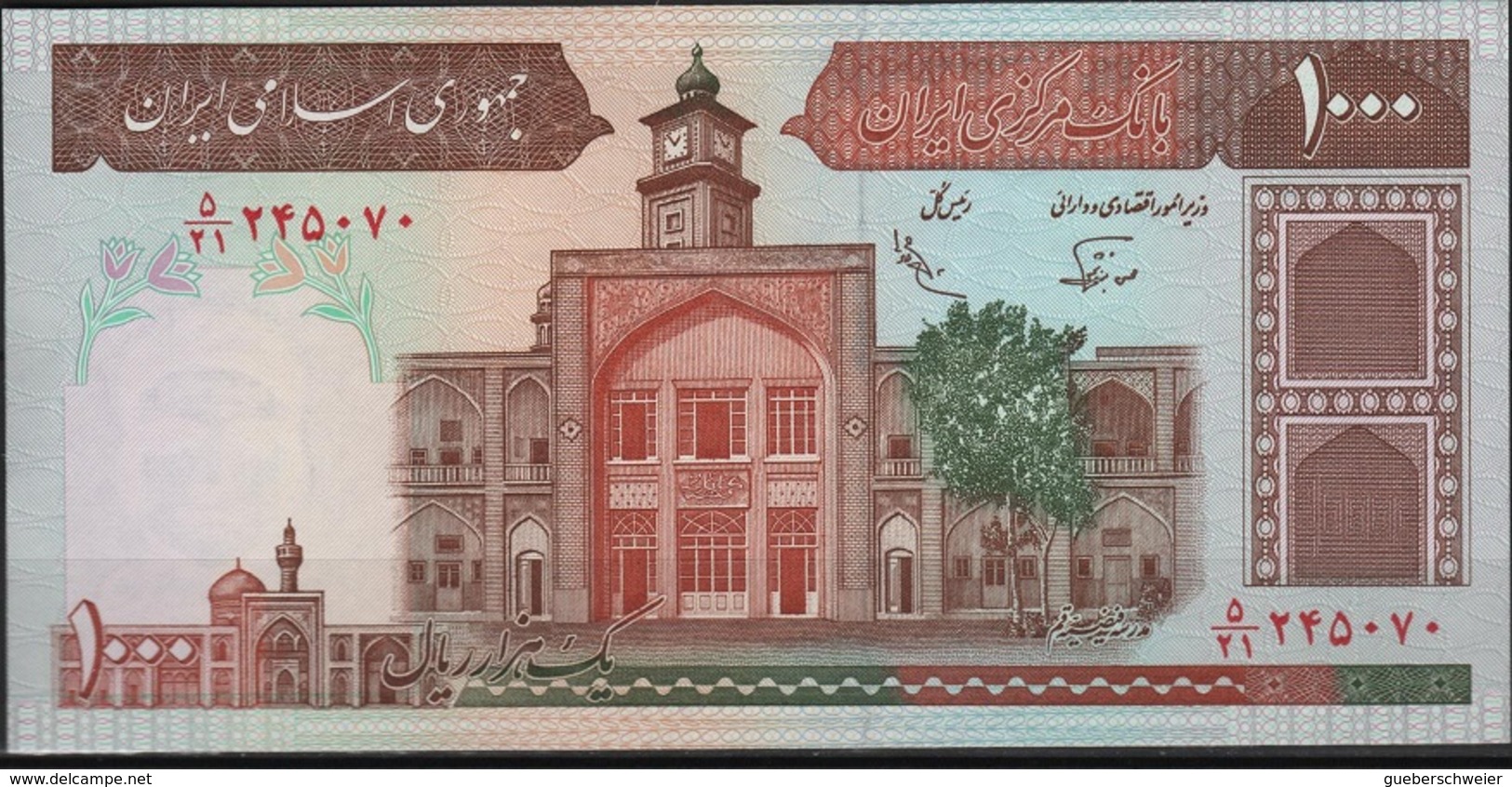 B 58 - IRAN Billet De 1000 Rials - Iran