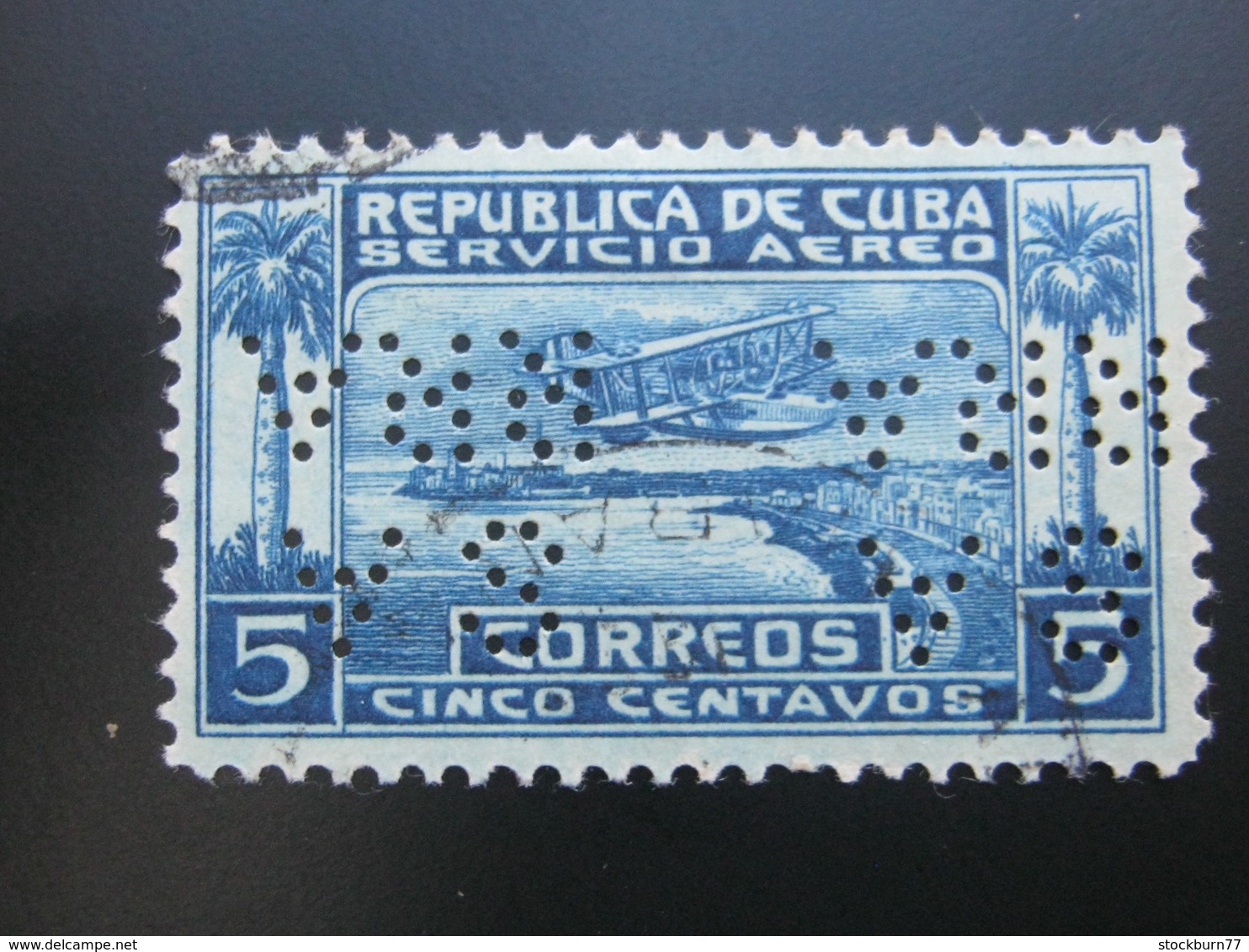 KUBA, Cuba, Firmenlochung , Perfin - Used Stamps