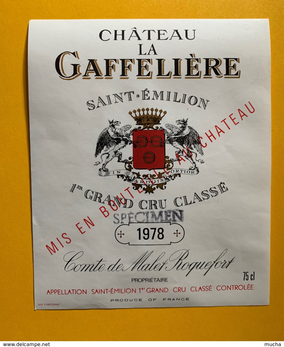 9871 - Château La Gaffelière 1978 Saint-Emilion - Bordeaux