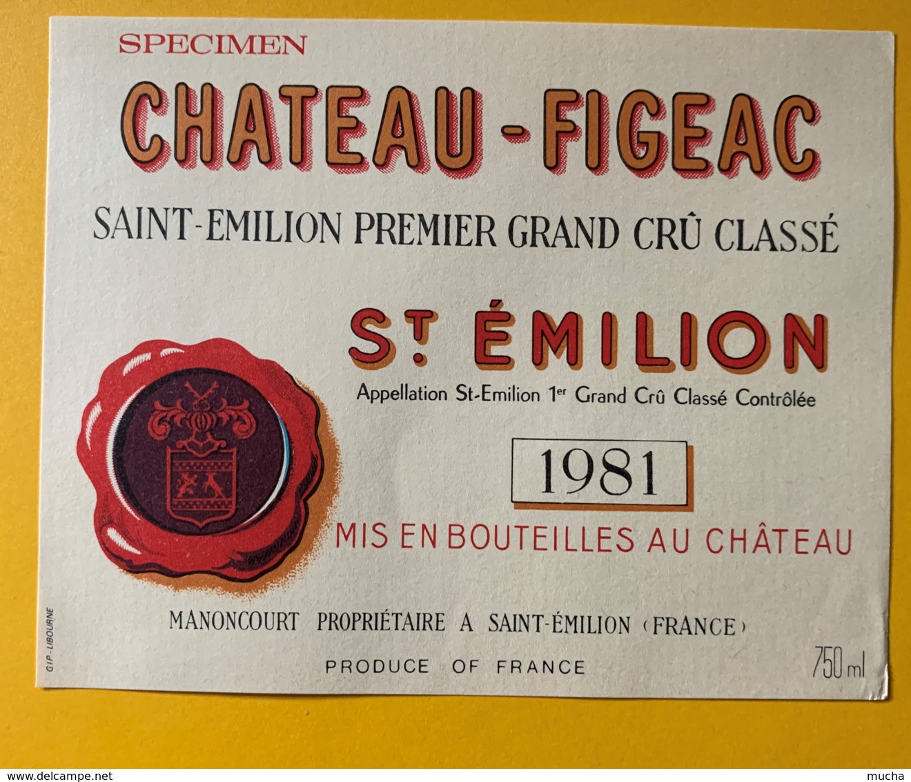 9879 - Château -Figeac 1981 Saint-Emilion - Bordeaux