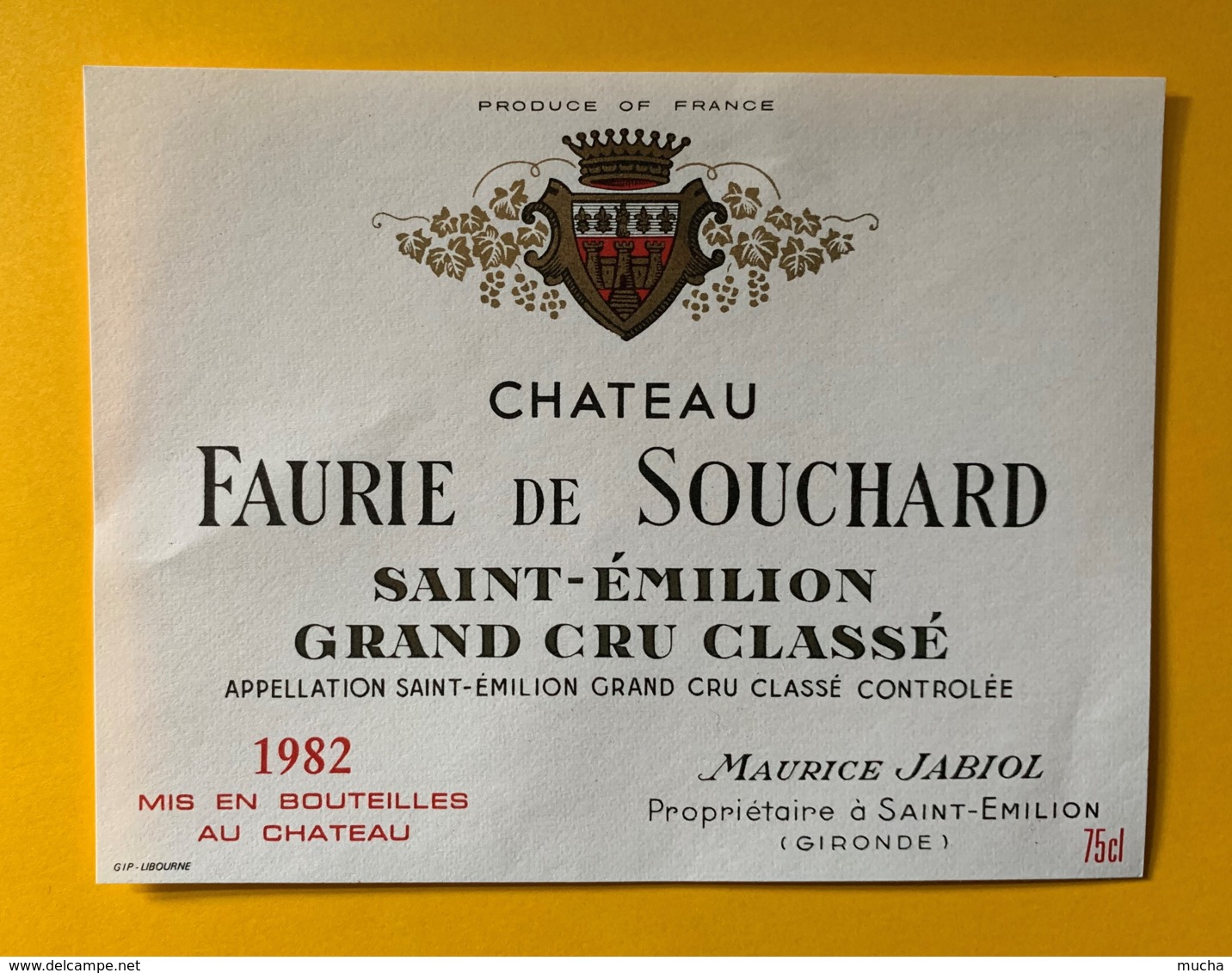 9903 - Château Faurie De Souchard 1982 Saint-Emilion - Bordeaux