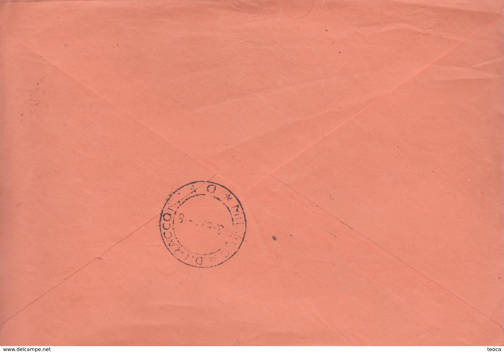 COVER REGISTERED  ITALIA 1965, PRETURA DI CIVITAVECCHIA, CANCEL CIVITAVECCHIA ROMA, - 1961-70: Marcophilia