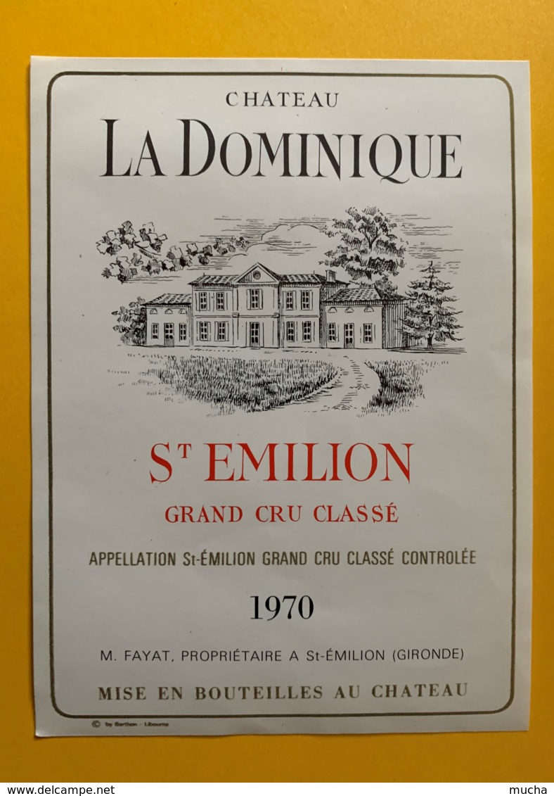 9909 - Château La Dominique 1970 Saint-Emilion - Bordeaux