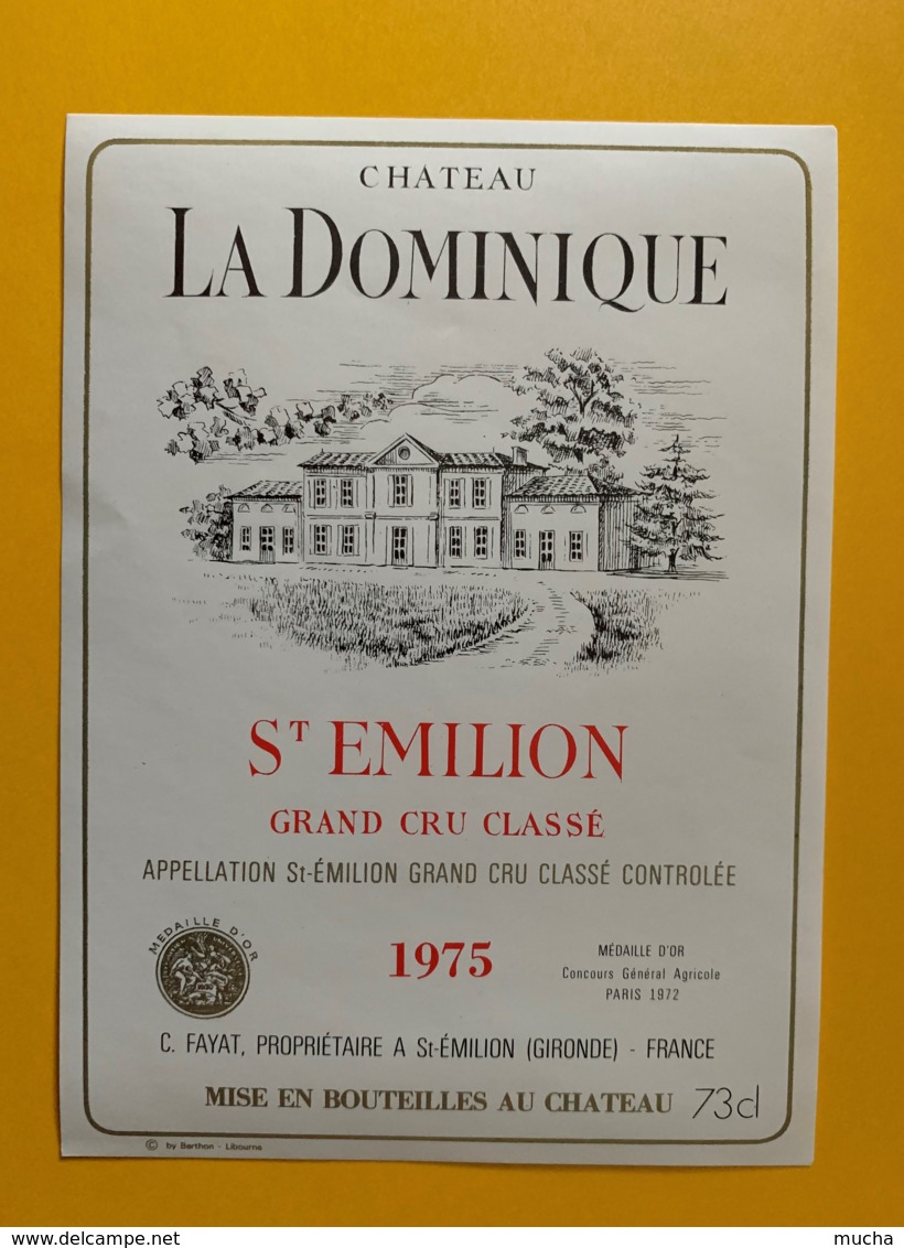 9911 - Château La Dominique 1975 Saint-Emilion - Bordeaux