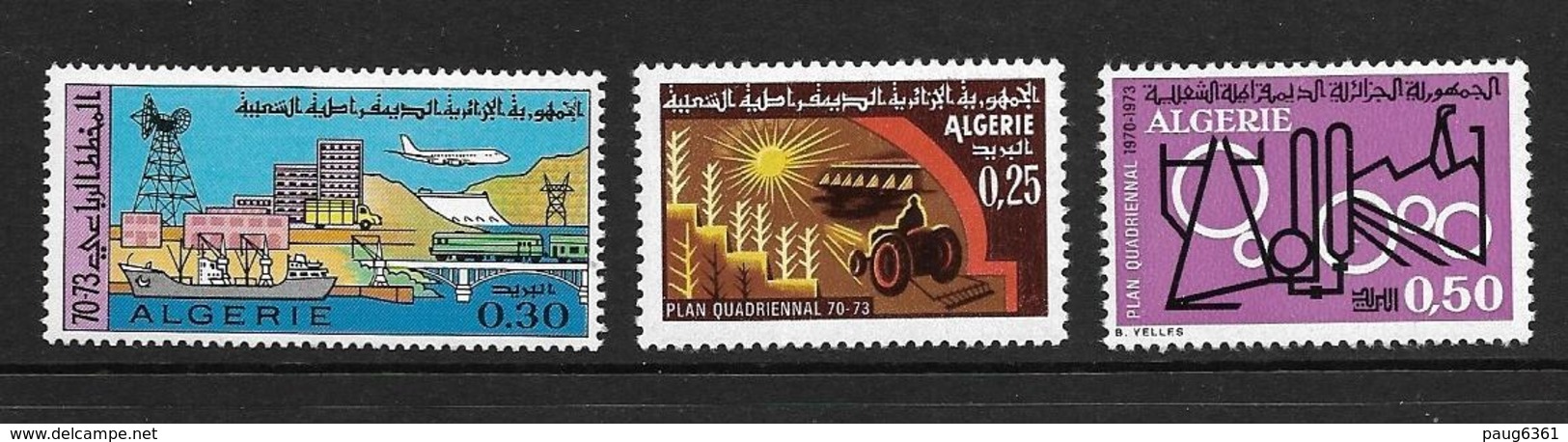 ALGERIE 1970 PLAN QUADRIENNAL  YVERT N°506/08  NEUF MNH** - Algeria (1962-...)