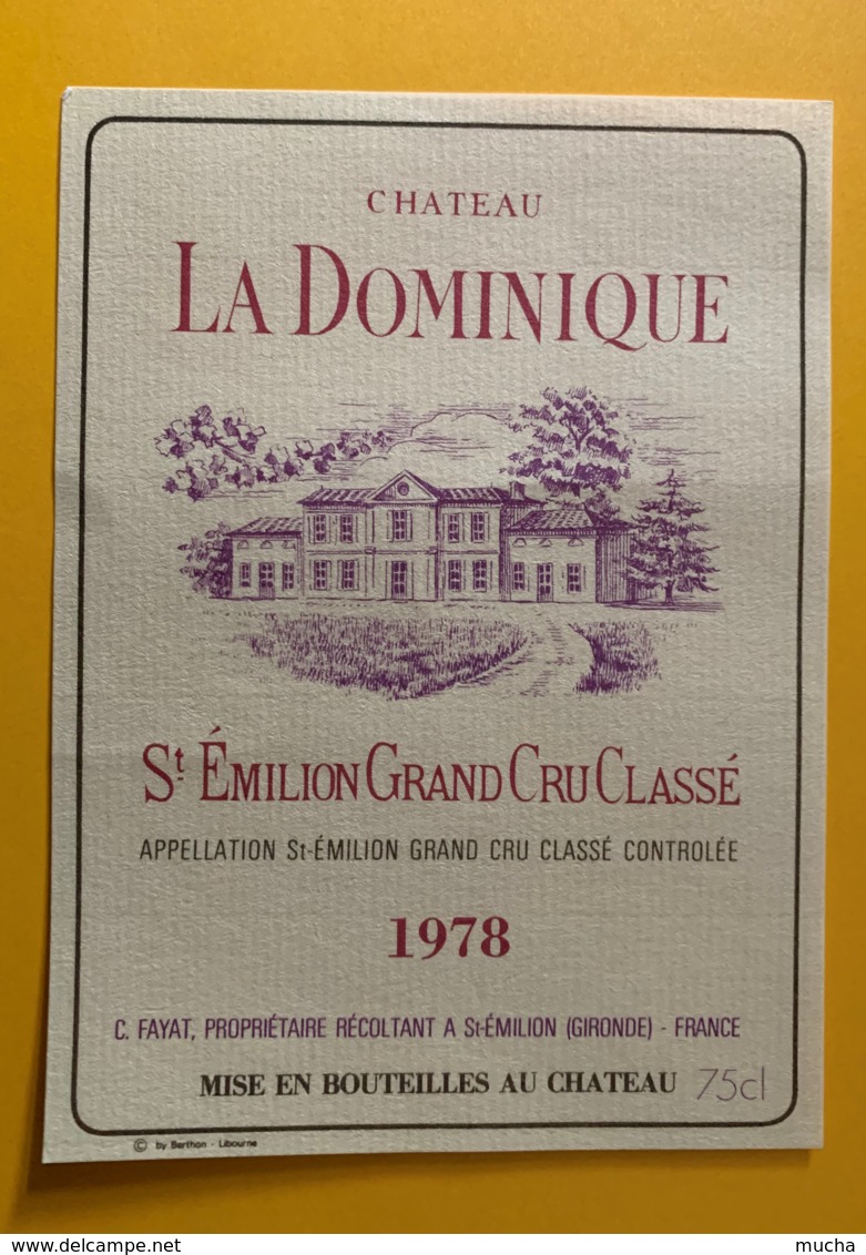 9913 - Château La Dominique 1978 Saint-Emilion - Bordeaux