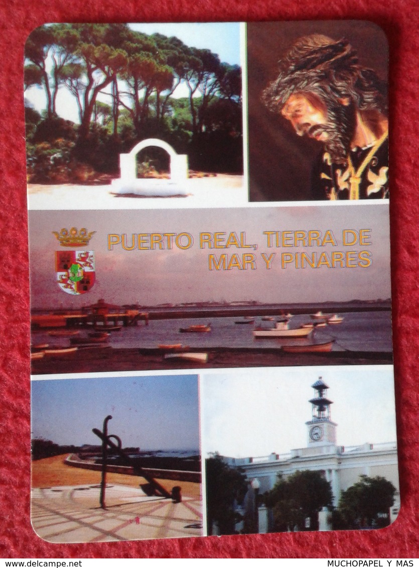 SPAIN CALENDARIO DE BOLSILLO CALENDAR PUERTO REAL CÁDIZ ANDALUCÍA ANDALUSÍA ESPAGNE ESPAÑA TIERRA DE MAR Y PINARES 2002 - Tamaño Pequeño : 2001-...