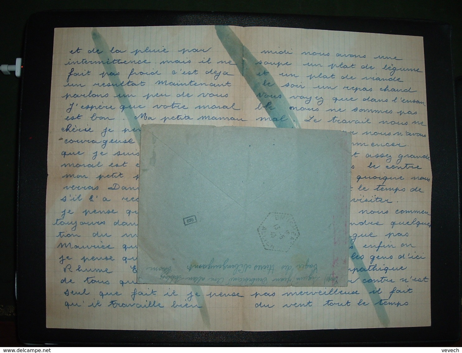 LETTRE ALLEMAGNE FRANCE TP 25 OBL.27.4.43 THORN Pour BRUGHEAS (03) CENSURE - Guerre De 1939-45