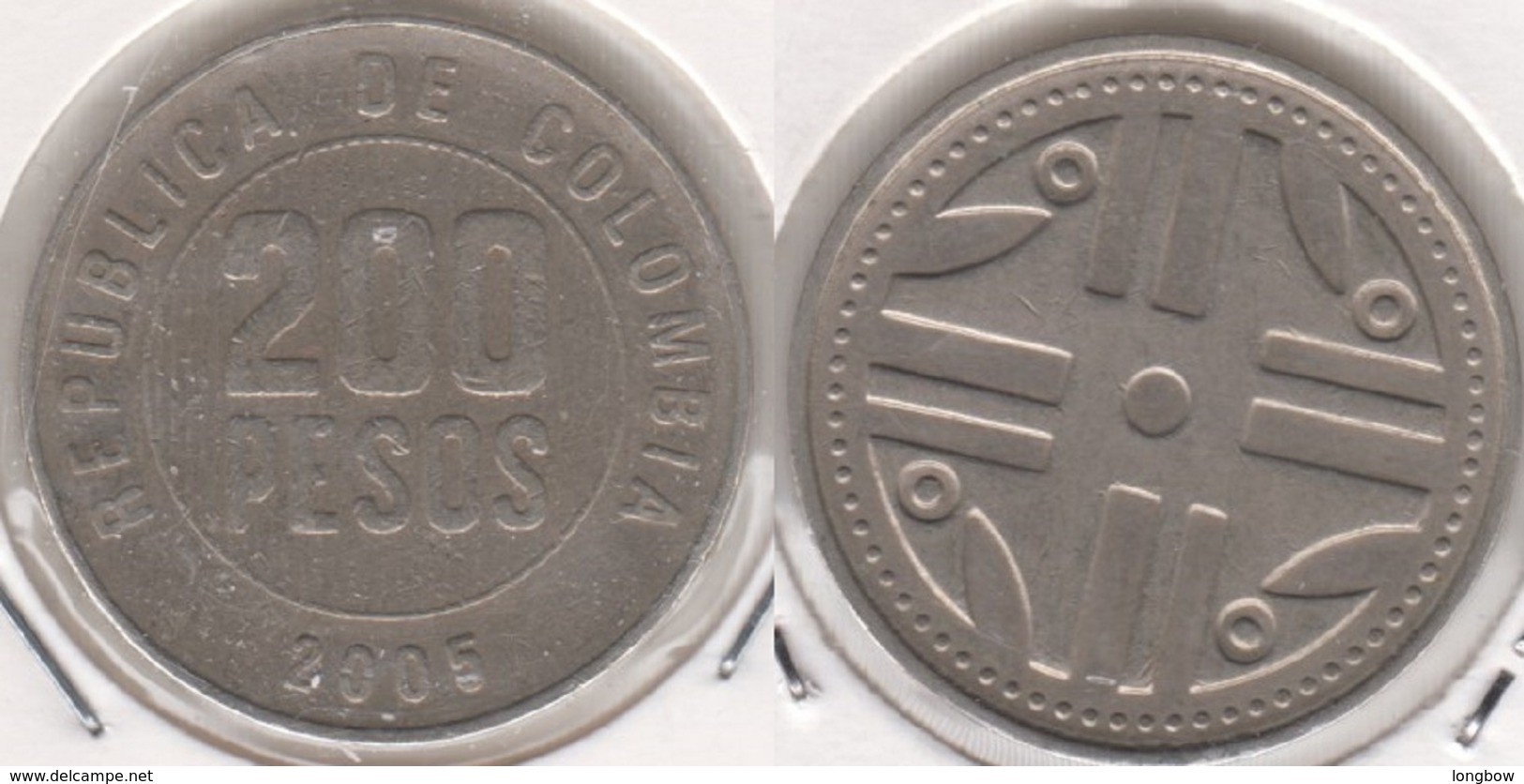 Colombia 200 Pesos 2005 KM#287- Used - Colombia