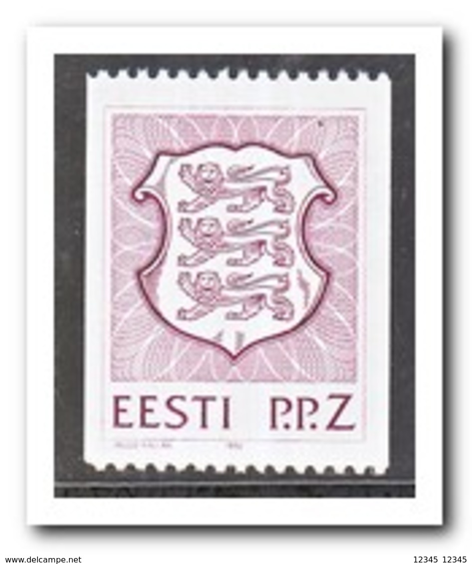Estland 1992, Postfris MNH, State Coat Of Arms, Darkbrownviolet - Estonia