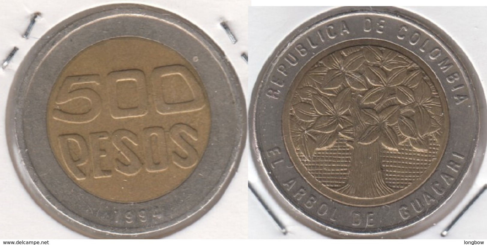 Colombia 500 Pesos 1994 KM#286 - Used - Colombia