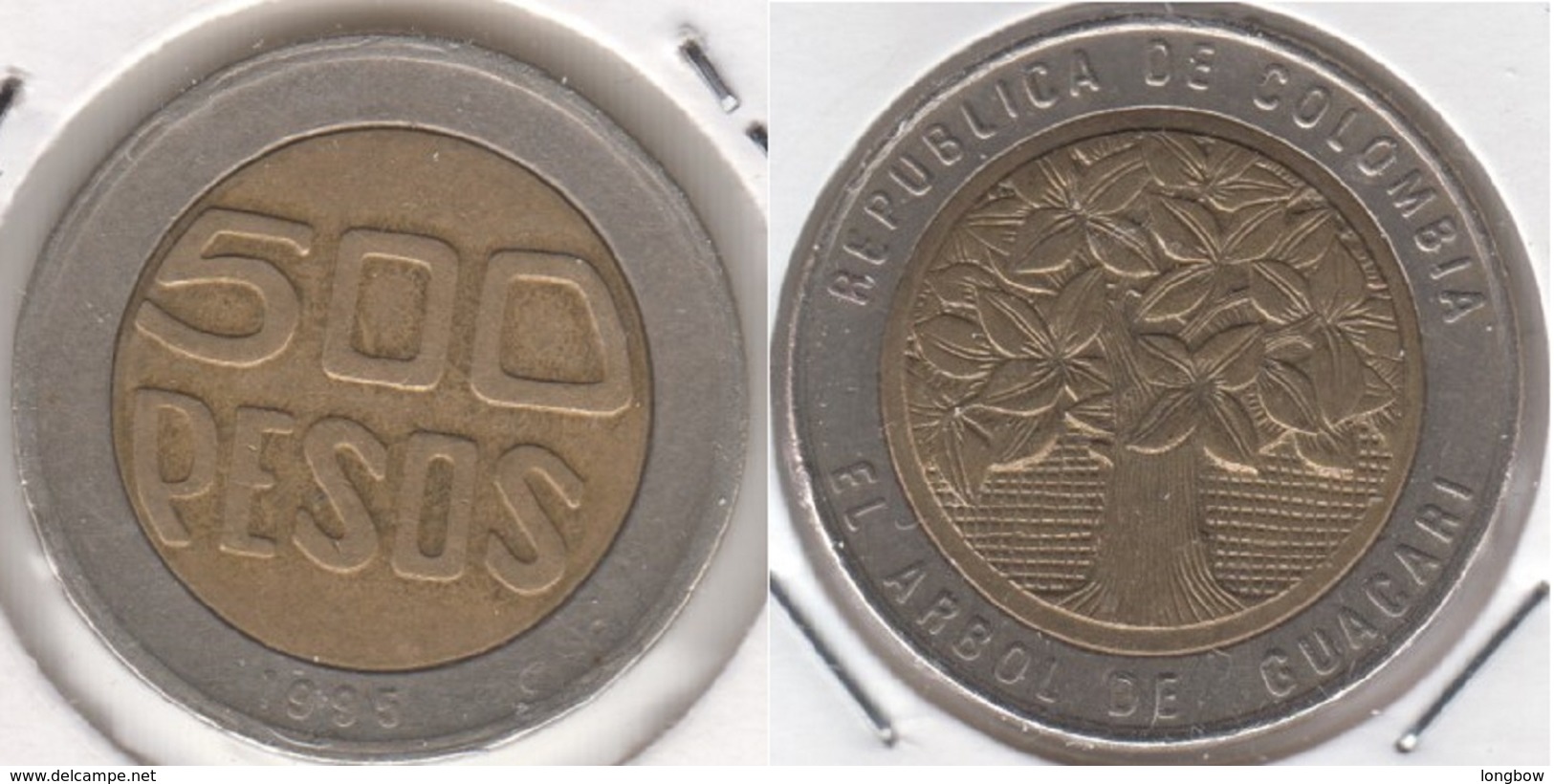 Colombia 500 Pesos 1995 KM#286 - Used - Colombia