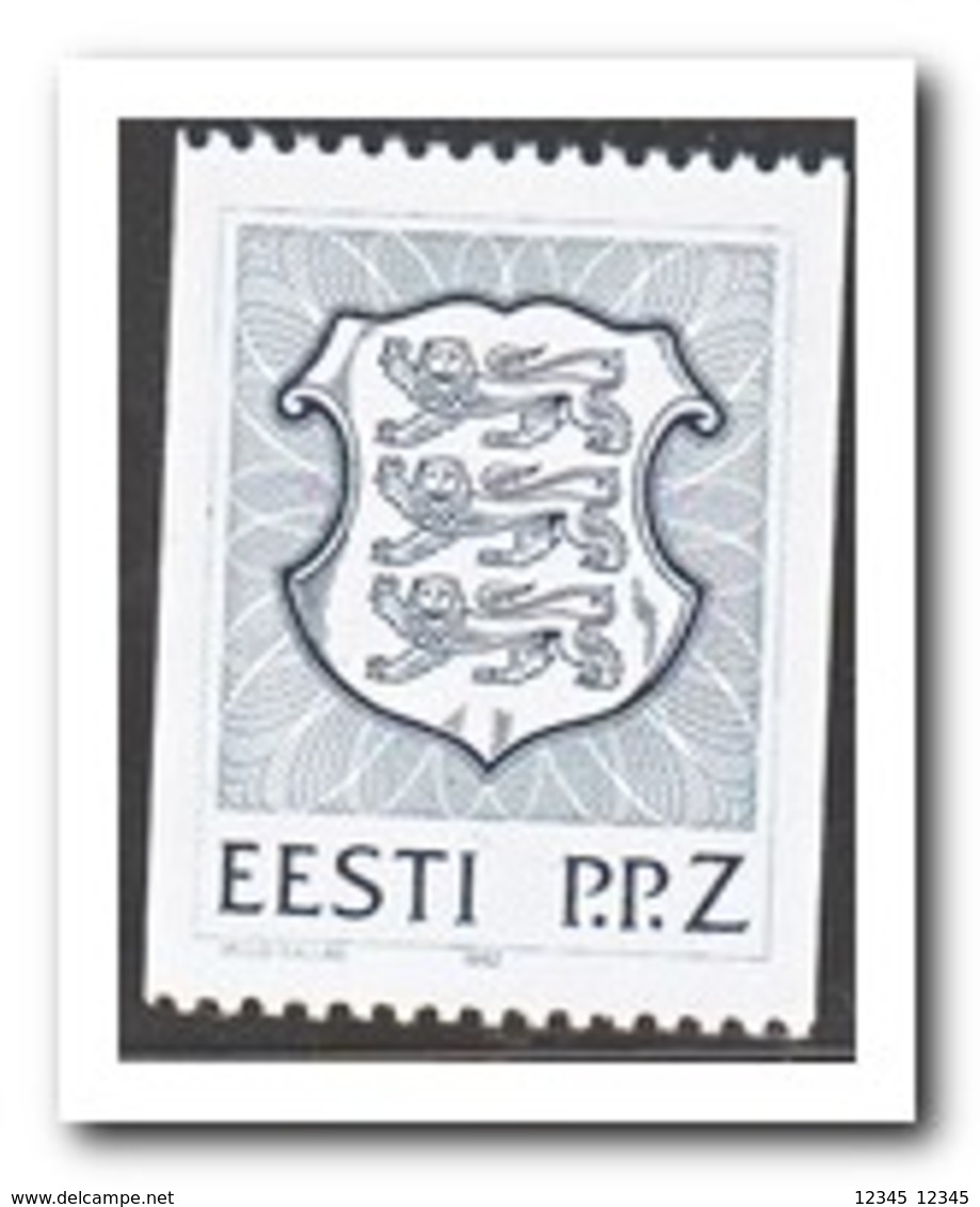 Estland 1992, Postfris MNH, State Coat Of Arms, Darkblue - Estonie