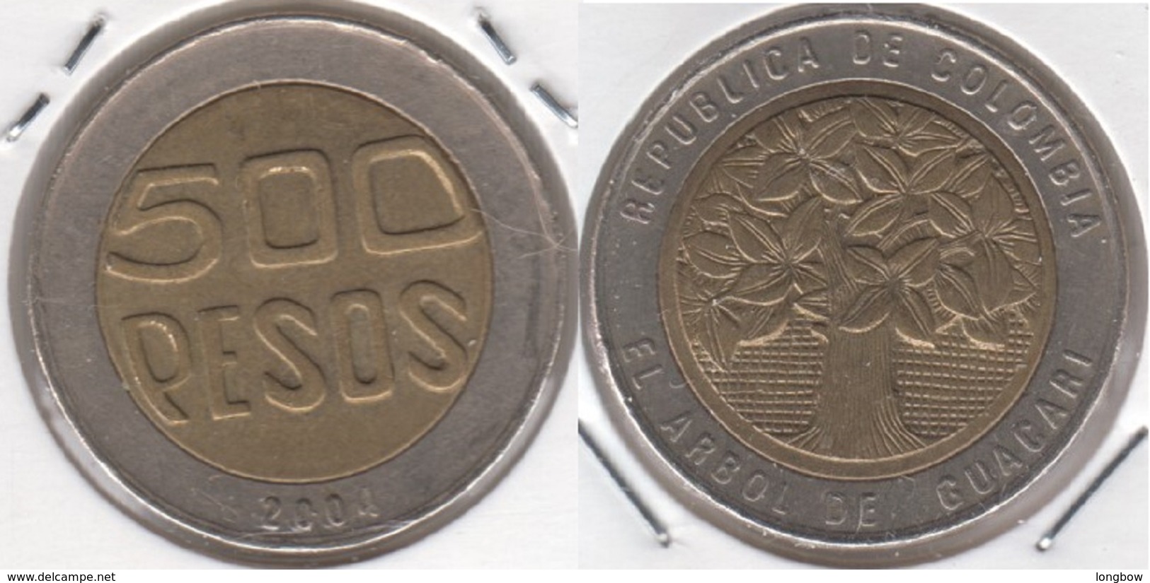 Colombia 500 Pesos 2004 KM#286 - Used - Colombia