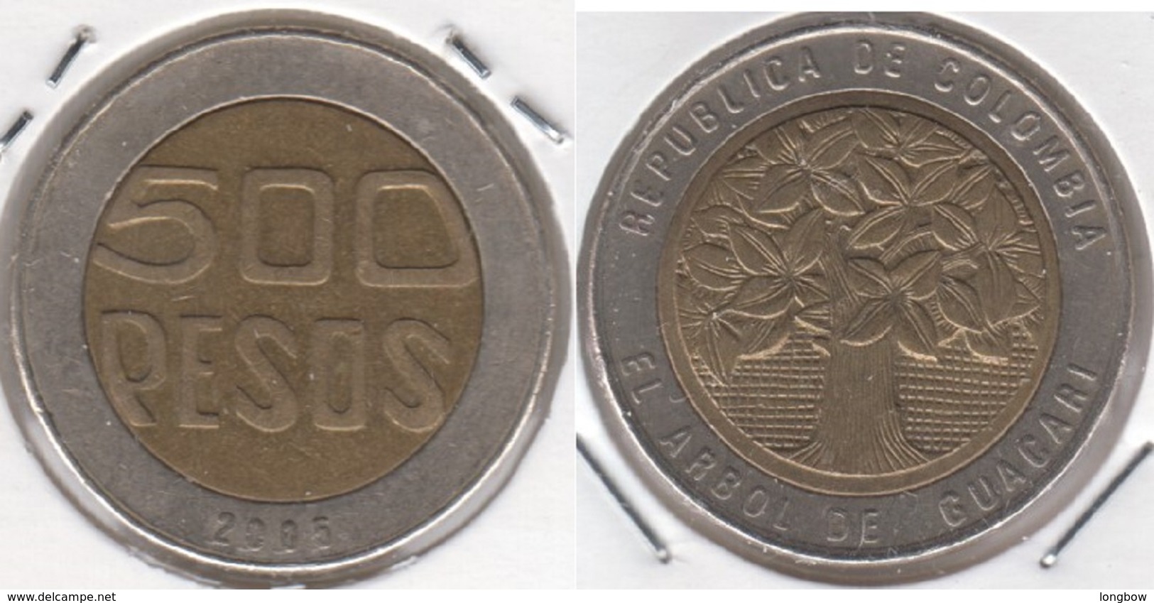 Colombia 500 Pesos 2005 KM#286 - Used - Colombia