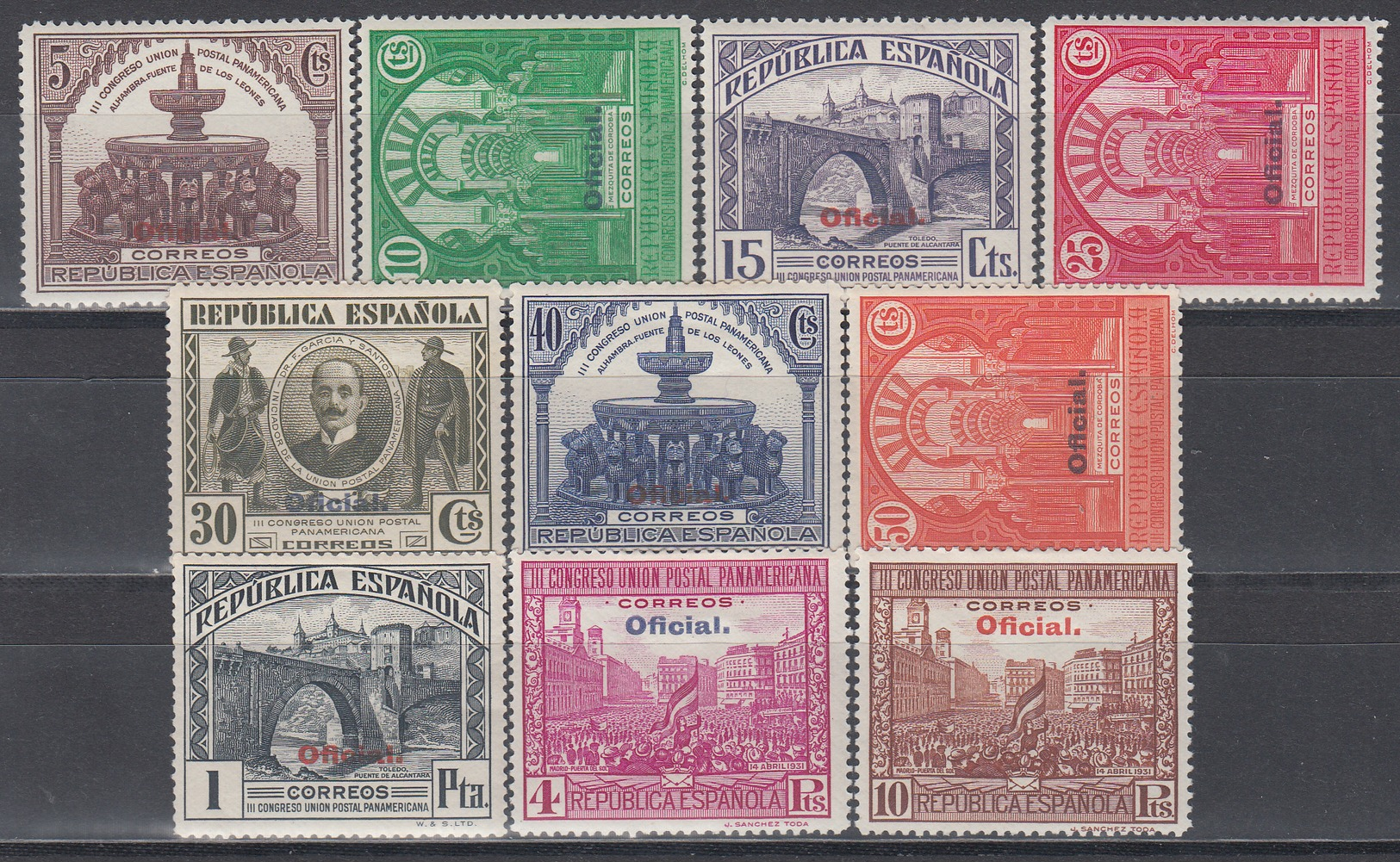 1931   Edifil Nº 620 / 629 /*/, - Nuevos