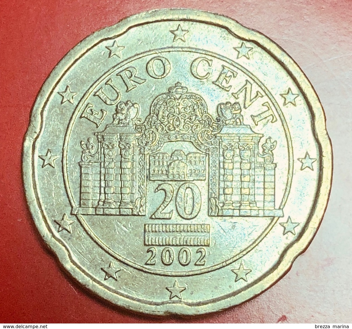 AUSTRIA - 2002 - Moneta - Palazzo Del Belvedere - Euro - 0.20 - Austria