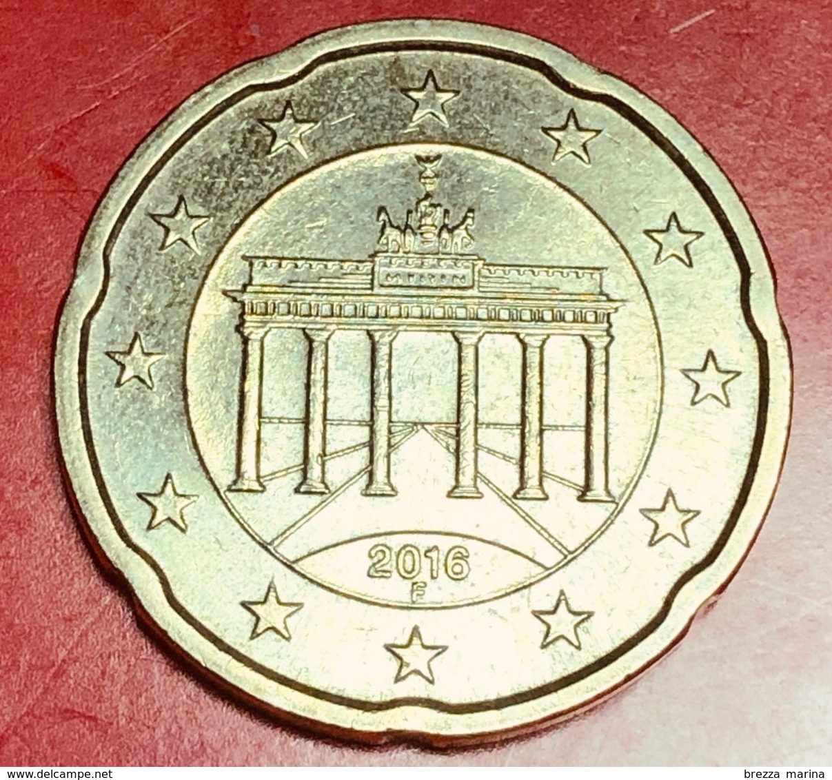 GERMANIA - 2016 - Moneta - Porta Di Brandeburgo - F - Euro - 0.20 - Allemagne