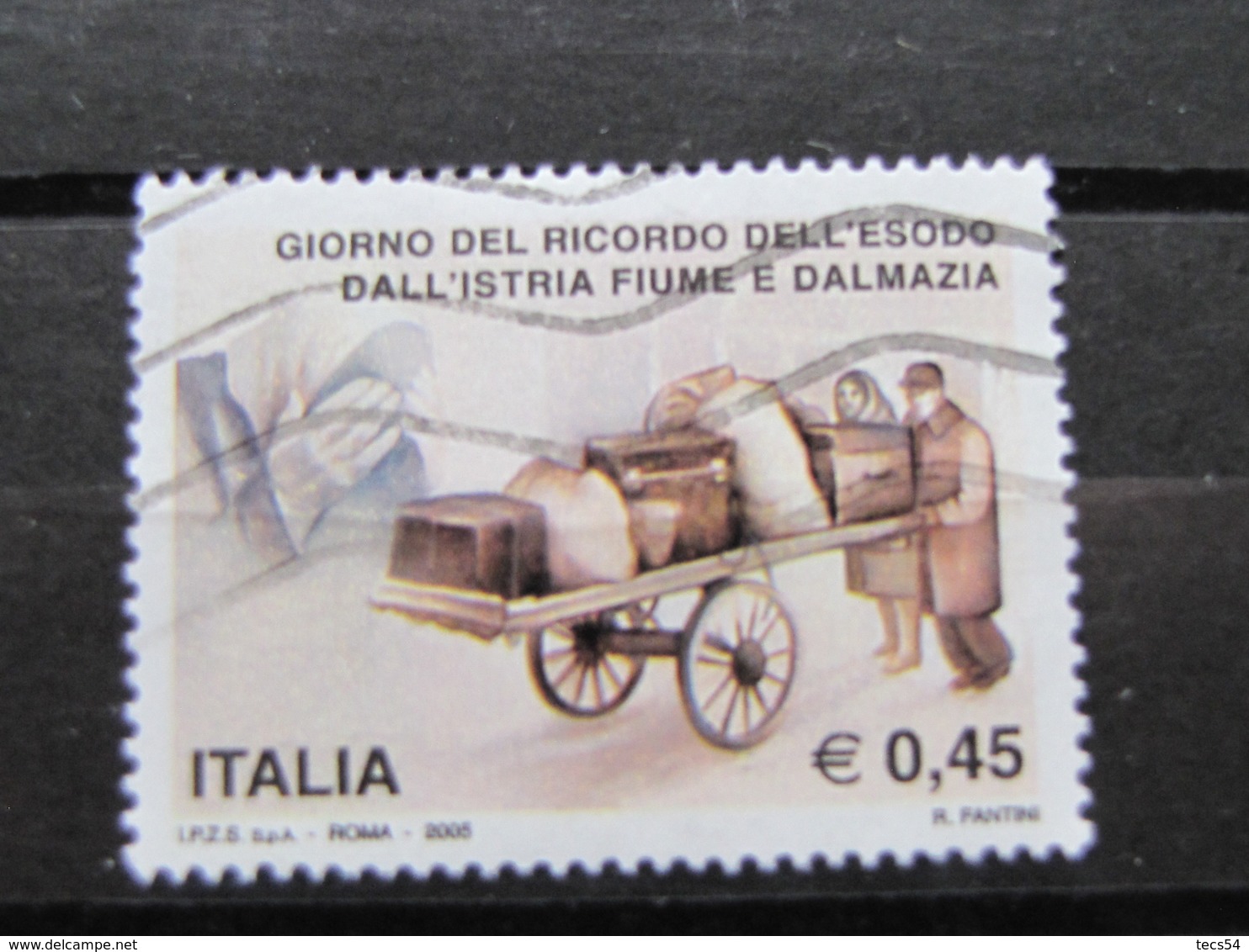 *ITALIA* USATI 2005 - ESODO ISTRIA FIUME DALMAZIA - SASSONE 2801 - LUSSO/FIOR DI STAMPA - 2001-10: Used