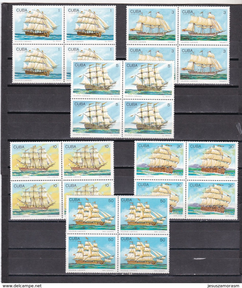 Cuba Nº 2954 Al 2959 En Bloque De Cuatro - Unused Stamps