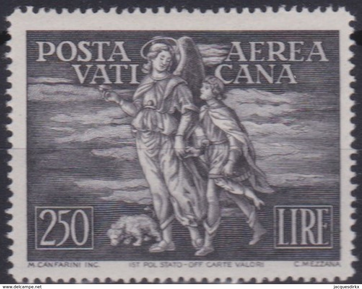 Vatican    .    Yvert   .      Airmail    16      .    **     .         MNH - Posta Aerea