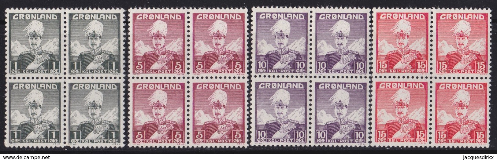 Groenland     .    Yvert   .   4  Blokken      .     **  .   Postfris   .   /   .  MNH - Ongebruikt