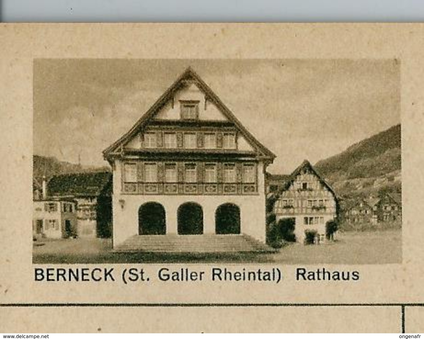 Carte Illustré Neuve N° 182 - 069 D - BERNECK (St. Galler Rheintal) Rathaus   (Zumstein 2009) - Entiers Postaux