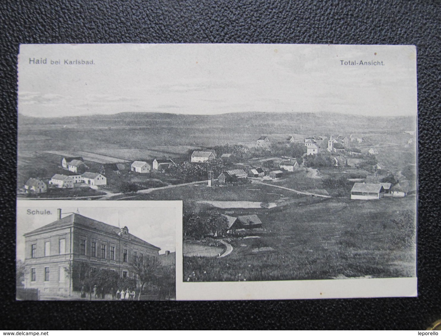 AK HAID B. KARLSBAD Bor Sadov Karlovy Vary 13.8.1919 Bahnpost Zugstempel!  ///  D*36558 - Sudeten